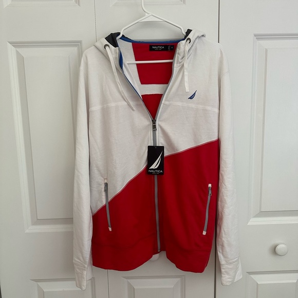 NWT Nautica Split Color Hoodie - Picture 2 of 5